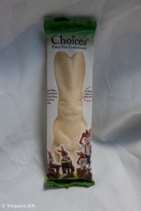Choices white chocolate bunny