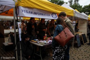 Go Vegan Scotland information stand