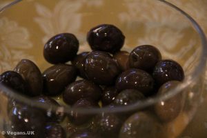 The local olives were divine